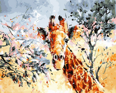 Schilderen op Nummer Giraffe PBN393